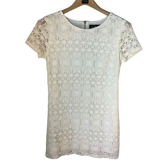 Lulu’s Love You For Eternity Lace Shift Dress, White. XS - Picture 4 of 16